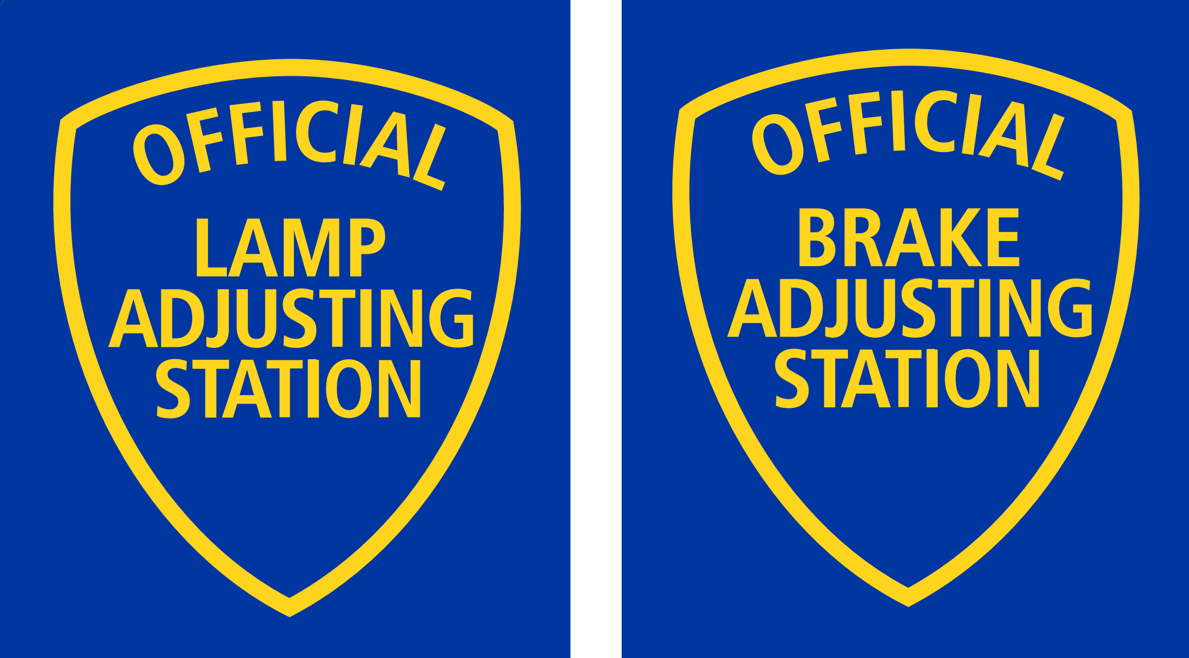 official brake and lamp station